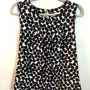 Calvin Klein blouse, size M, in black and white